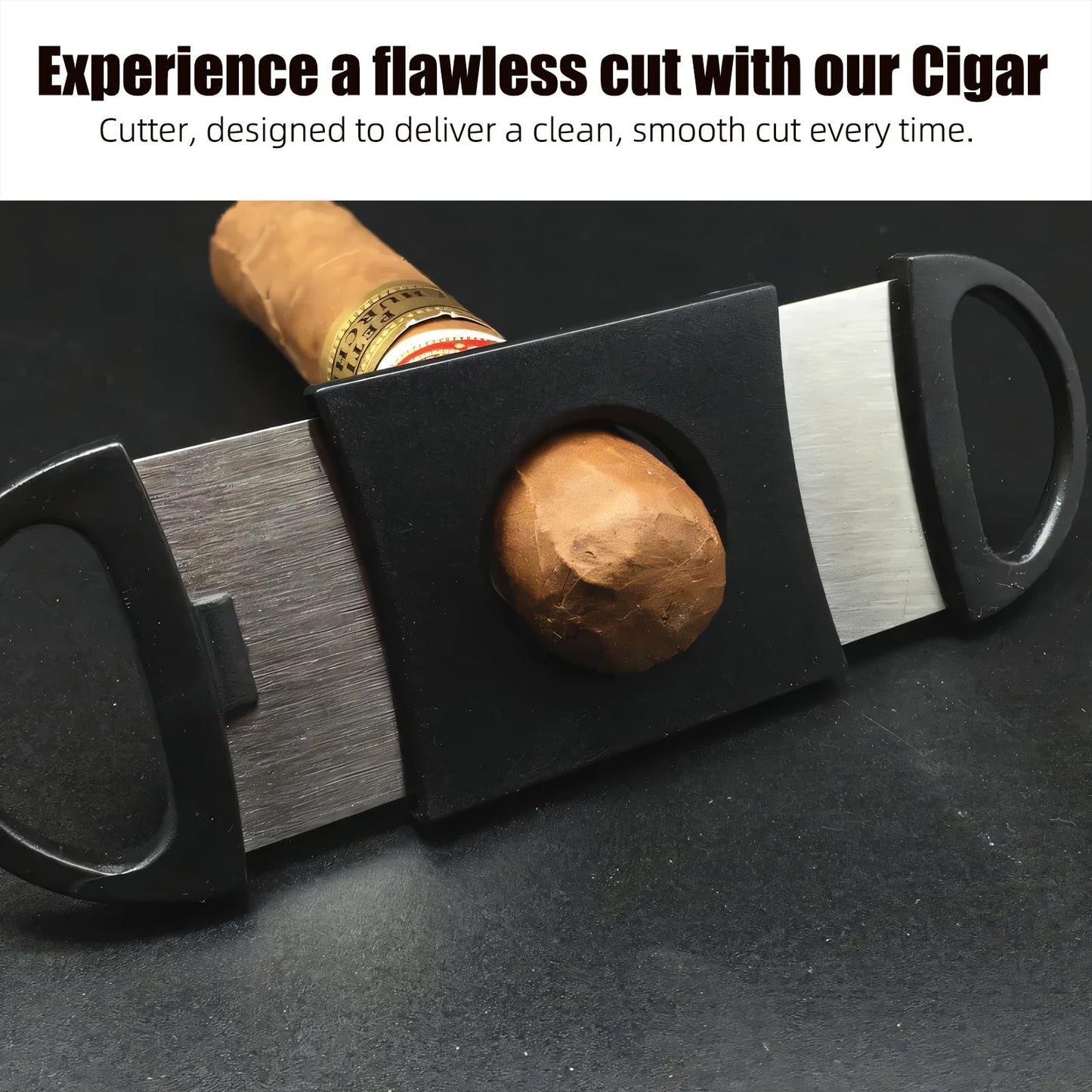 Cigar Case,Travel Humidor,4 Pack Black Cedar Wood Leather Case with Cigar Cutter,Humidifier,Ashtray and Towel for Men Home and Travel,Desktop Large Electric Cabinet,Holder Box Accessories as Gift