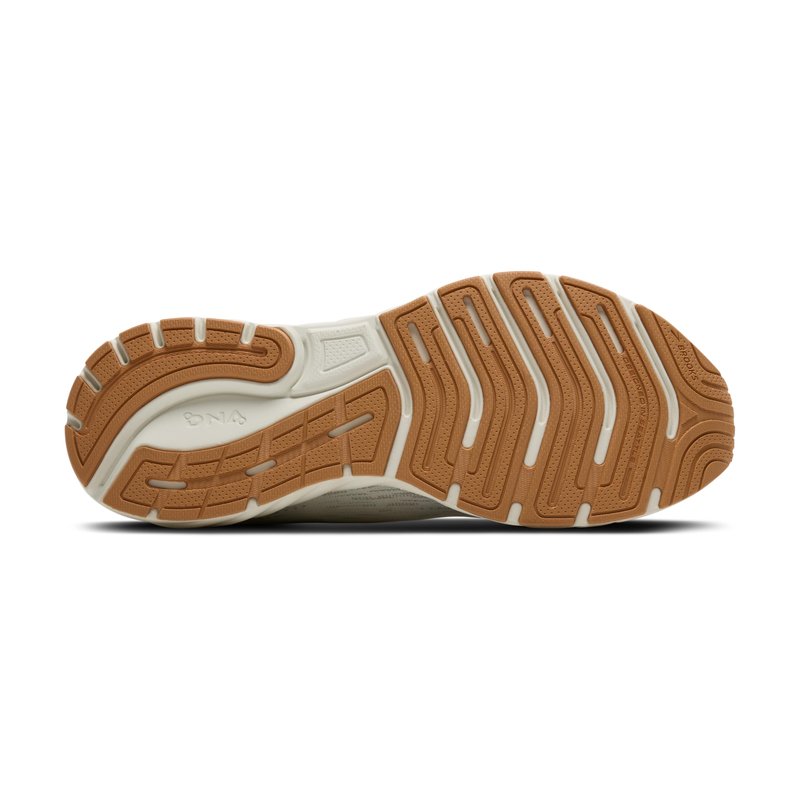 Brooks Women’s Anthem 7 Neutral Running Shoe - White/Black/Tan - 8 Medium