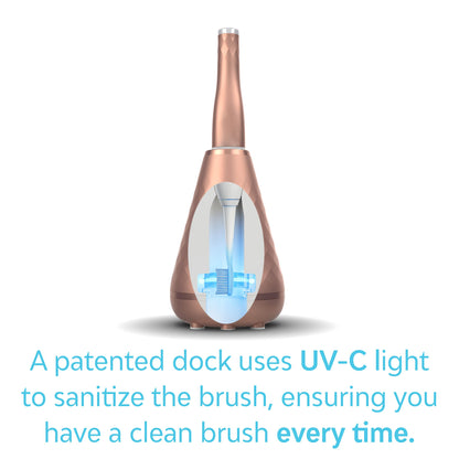 Tao Clean UV Sanitizing Sonic Toothbrush and Cleaning Station, Electric Toothbrush, Dual Speed Setting, White