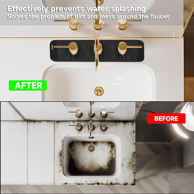 Faucet Mat for Bathroom Sink