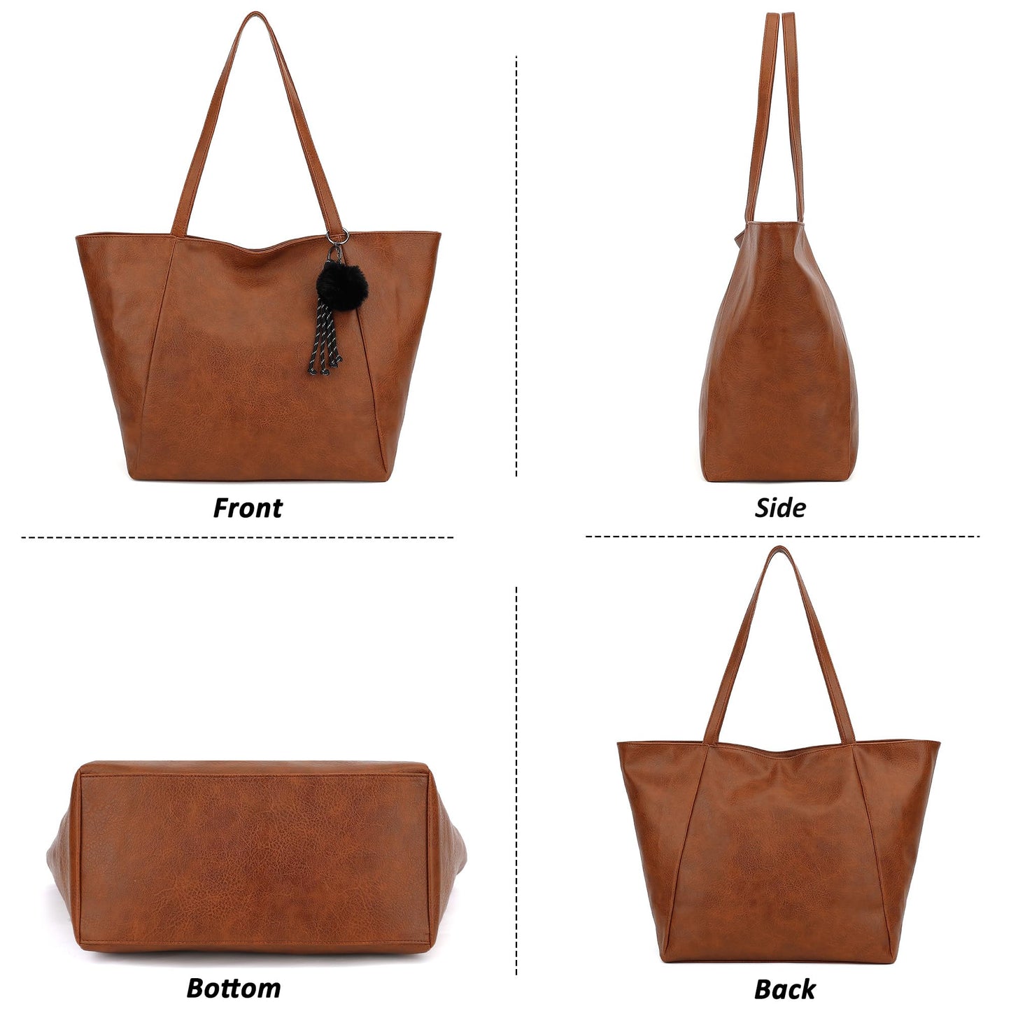 TANTOMI Tote Purse for Women Large Shoulder Bag for Work Travel Purse and Handbags Weekender Bag with Zipper