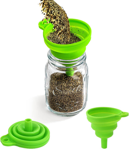 Coloch 30 Pack 4 Oz Glass Mason Spice Jar with Shaker Lids& Labels, Empty Spice Bottle with Airtight Metal Caps and Collapsible Funnel for Herbs & Spices
