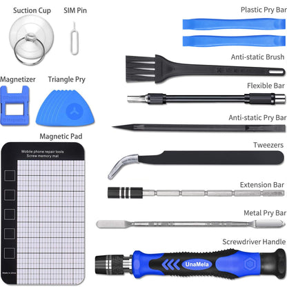 PC Building Tool Kit 140-IN-1: Computer Tool Kit for Repair & Assembly, Precision Screwdriver Set with Magnetic Bits for Laptop, iPhone, MacBook, PS4/5, Xbox, Game Console
