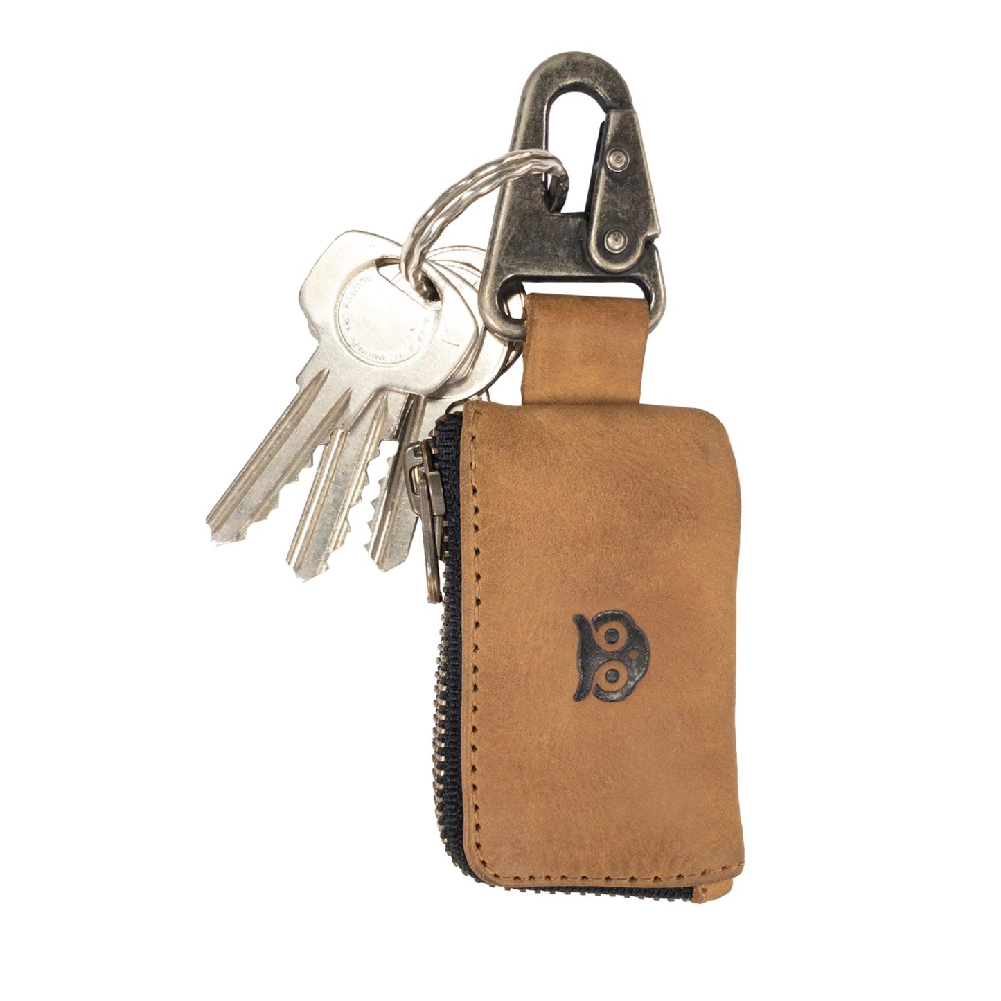 Hide & Drink, Rustic Leather Car Key Holder, Headphone & Charging Cables, Memory Cards, Handmade :: Single Malt Mahogany