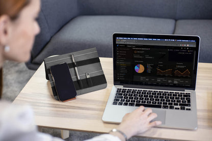 Beblau FOLD Portable TECH Organizer attachable to your Devices | Desk Sleeve | Gadget case | Working from Home Essentials | Laptop accessories | Backpack Insert | Portfolio |