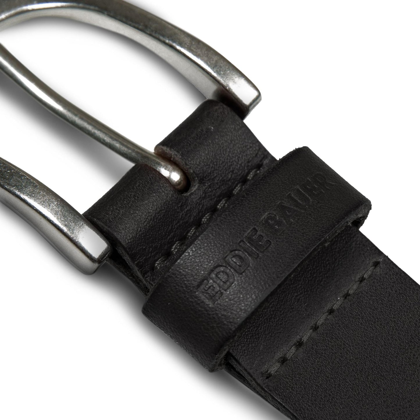 Eddie Bauer Women's Casual Leather Belts with Durable Metal Buckle, Endless Leather - Black, XX-Large