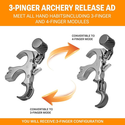 Compound Bow Release Aid - Adjustable Wrist Strap & Thumb Trigger | Aluminum Alloy for Left & Right Handers