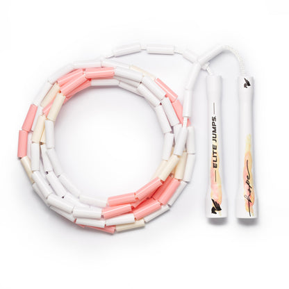 Elite Jumps - Do Hard Things 1” Beaded Jump Ropes - Strong & Durable Materials - Resize & Adjust - Fitness & Cardio Training - Improve Rhythm, Speed, Agility