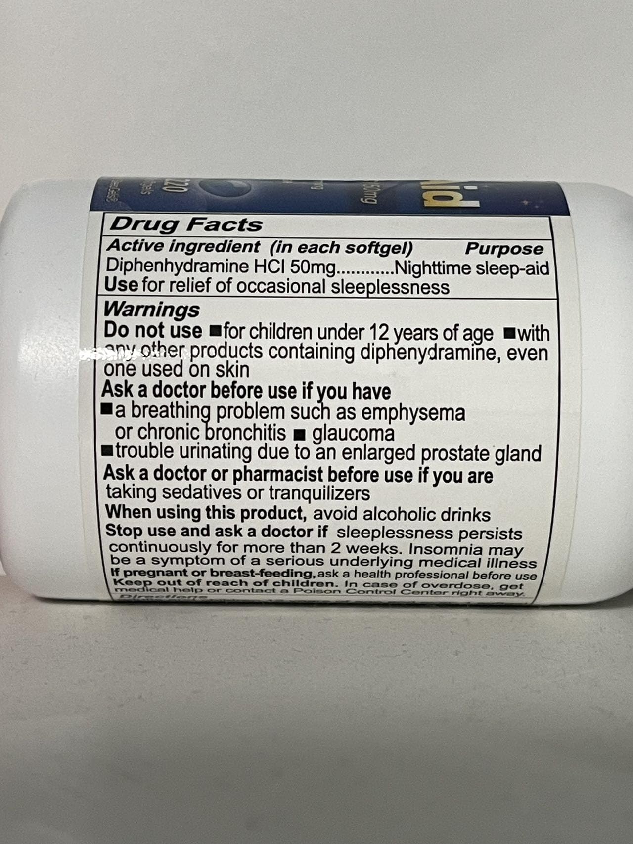 RXZELL Sleep Aid, Diphenhydramine 50mg, Easy-to-Swallow Softgels, Supports Deeper Restful Sleeping, Non Habit-Forming (220 Counts)