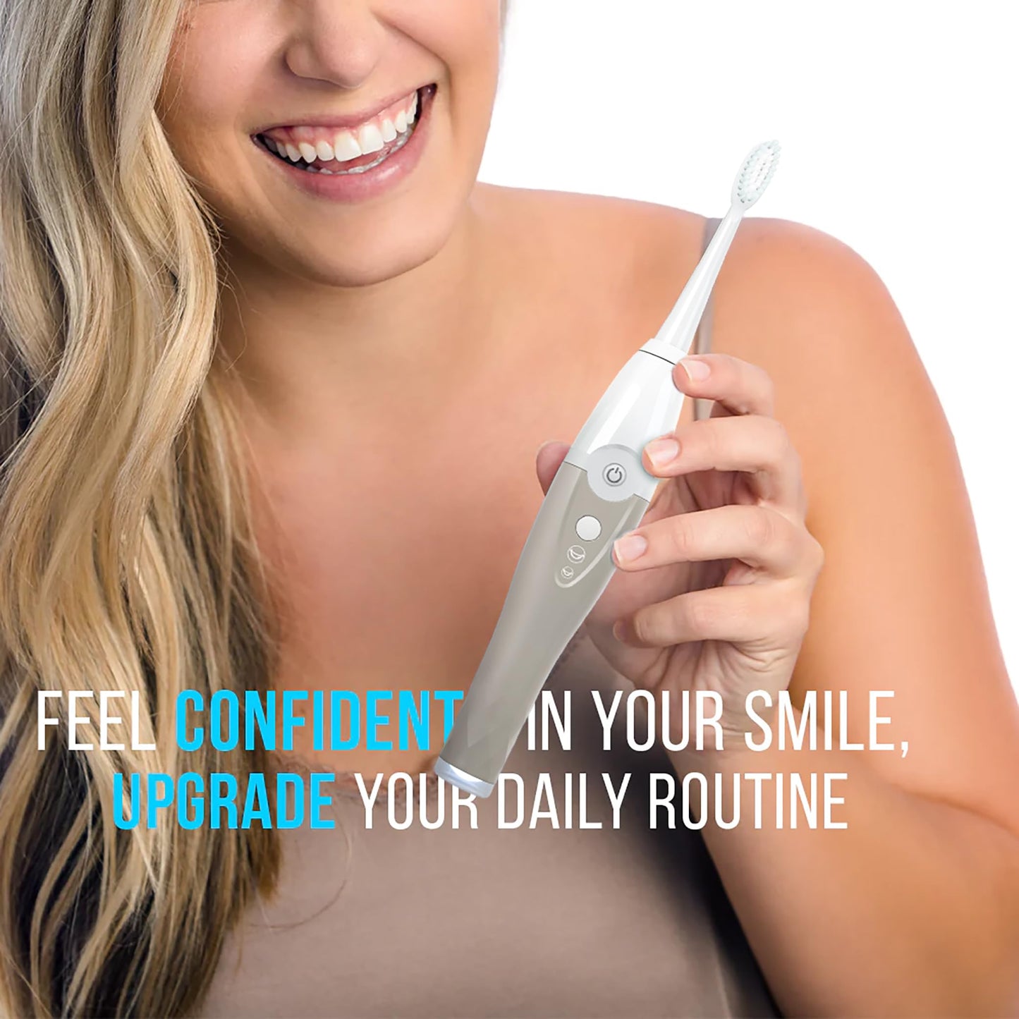 Tao Clean UV Sanitizing Sonic Toothbrush and Cleaning Station, Electric Toothbrush, Dual Speed Setting, White