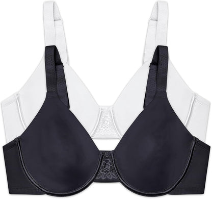 Vanity Fair Women's Beauty Back Smoothing Minimizer Bra, Minimizes Bust Line up to 1.5", Non Padded Cups up to H