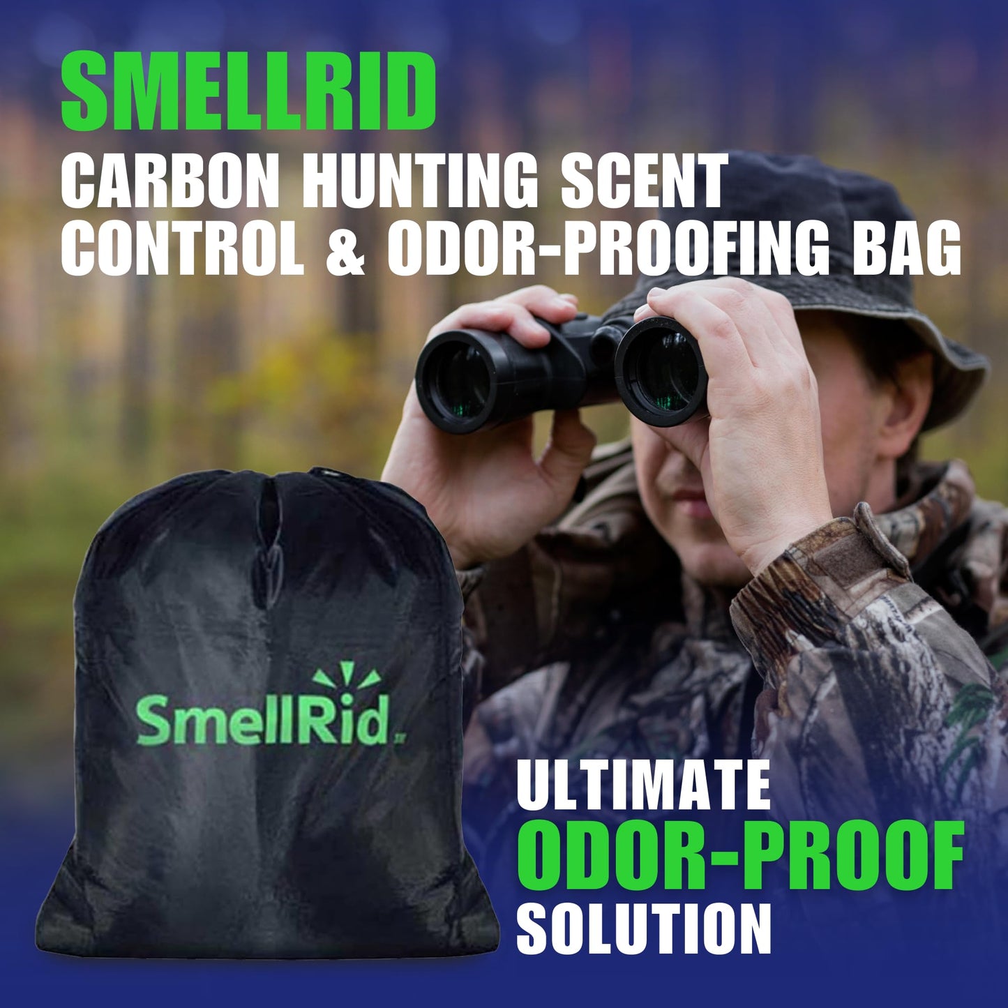 SMELLRID Activated Carbon Odor Eliminator Pouch – Neutralizes Odors in Closets