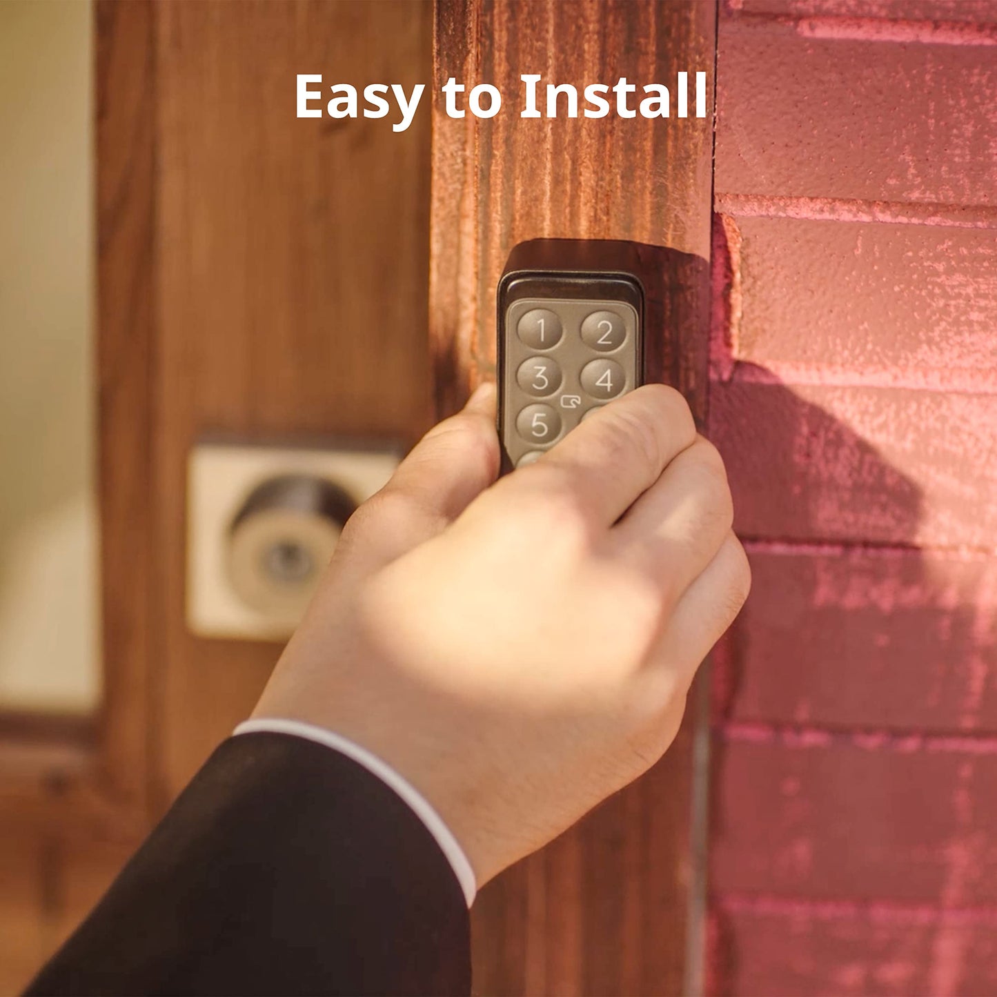 SwitchBot Smart Lock WiFi, Keyless Entry Door Lock, Smart Door Lock Front Door, Electronic Smart Deadbolt, Fits Your Existing Deadbolt in Minutes,Great for Airbnbs, Vacation Rentals and More