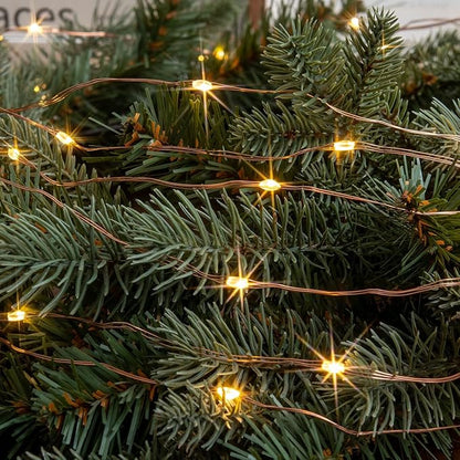 200FT Warm White Plug in Fairy Lights 600 LED Waterproof Copper Wire String Lights with Remote for Christmas Tree Bedroom Porch Patio Garden Wedding Party
