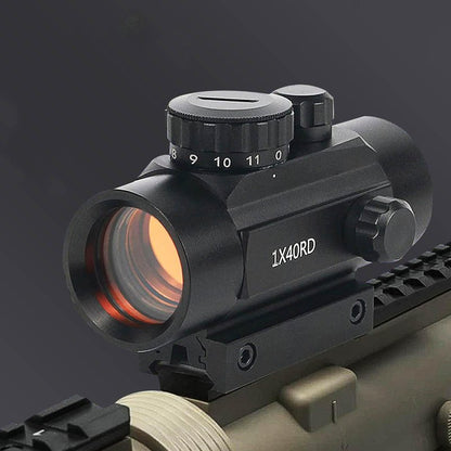 KASENTE 1x40 Red Green Dot Sight Rifle Scope with 20mm / 11mm Picatinny Dovetail Rail Mount
