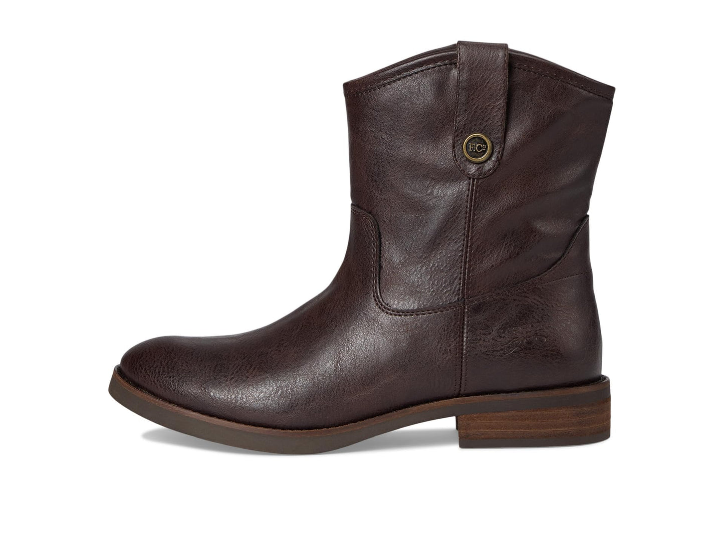 FRYE AND CO. Womens Kellie Button Short Dark Brown 7 Medium