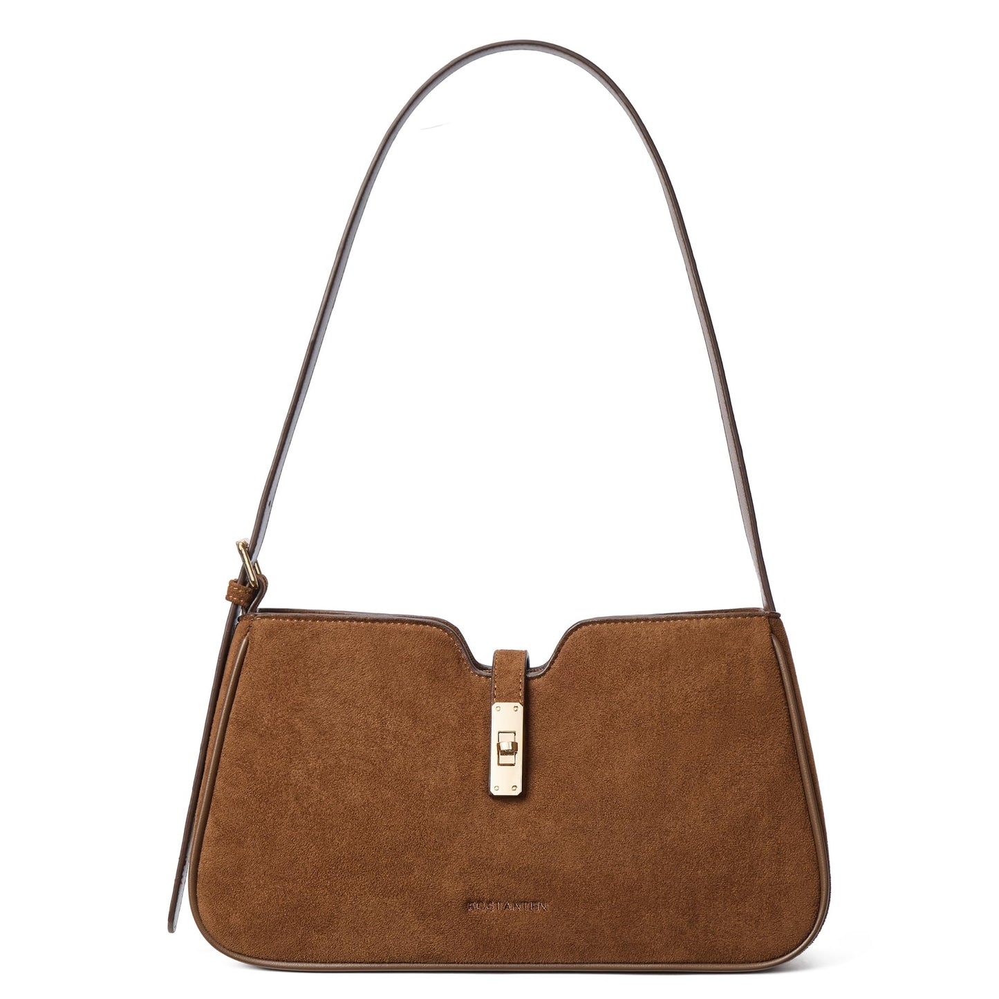 BOSTANTEN Shoulder Bag for Women, Casual Shoulder Purse Vegan Leather Chic Hobo Handbag with Adjustable Strap for Work Travel