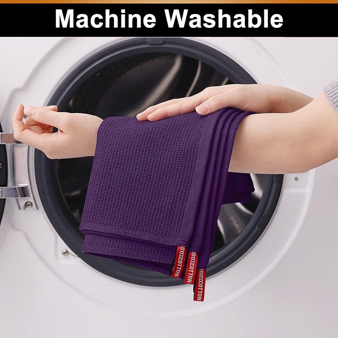 Homaxy 100% Cotton Waffle Weave Dish Cloths