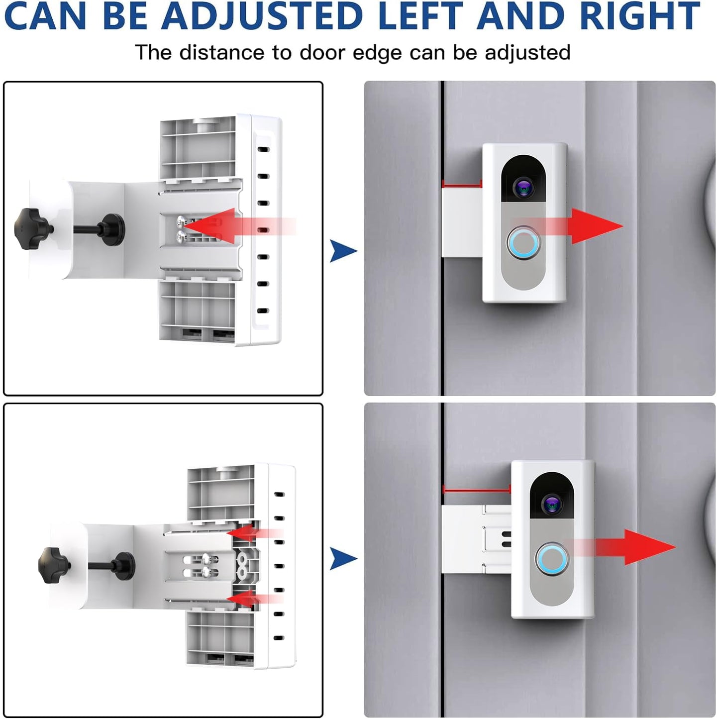 KIMILAR Anti-Theft Video Doorbell Mount Compatible with Ring/Blink Wireless Video Doorbell, Adjustable Mounting Bracket Accessories for Houses, Apartments, Businesses, Not for Security Door