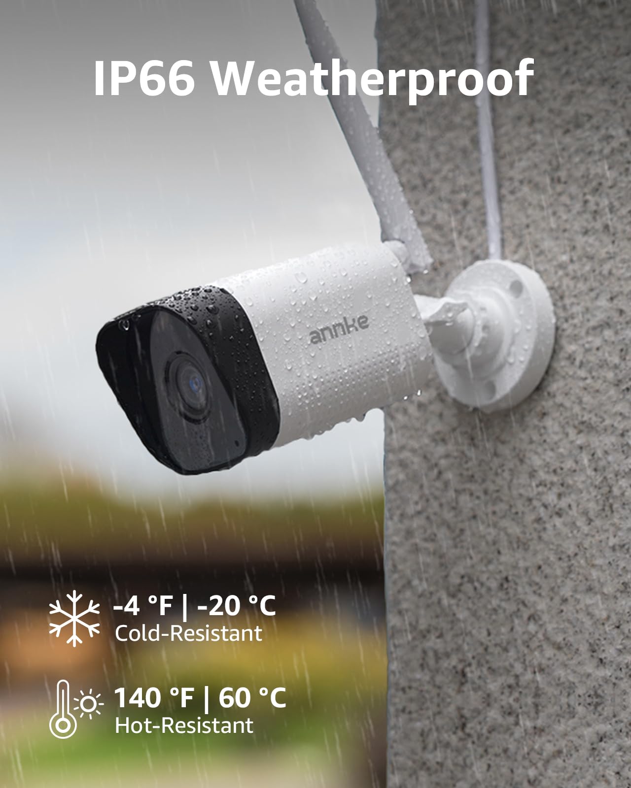 ANNKE Wireless Camera System, 16CH Expandable 4K Security NVR, 4Pcs 3MP Outdoor Cameras, 2-Way Audio, Dual-Band WiFi, Human Detection, IP66 Waterproof, 2TB HDD, Compatible with Alexa, 24/7 Protection