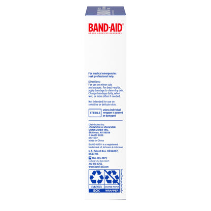 BAND-AID Brand Tough Strips Adhesive Bandages for Wound Care, Durable Protection for Minor Cuts and Scrapes, All One Size, 12 Pack