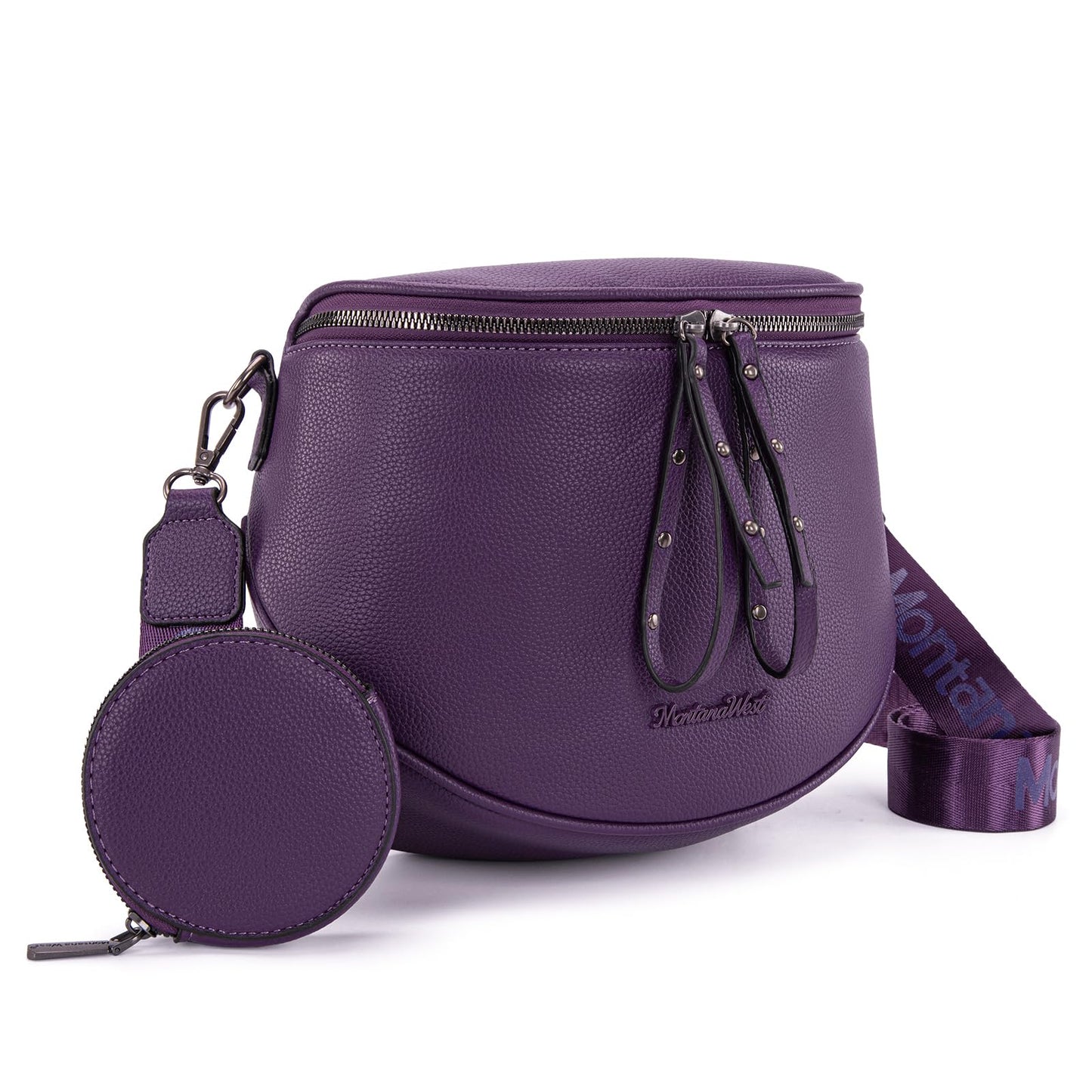 Montana West Large Crossbody Bags for Women Bum Bag Sling Purse with Adjustable Strap