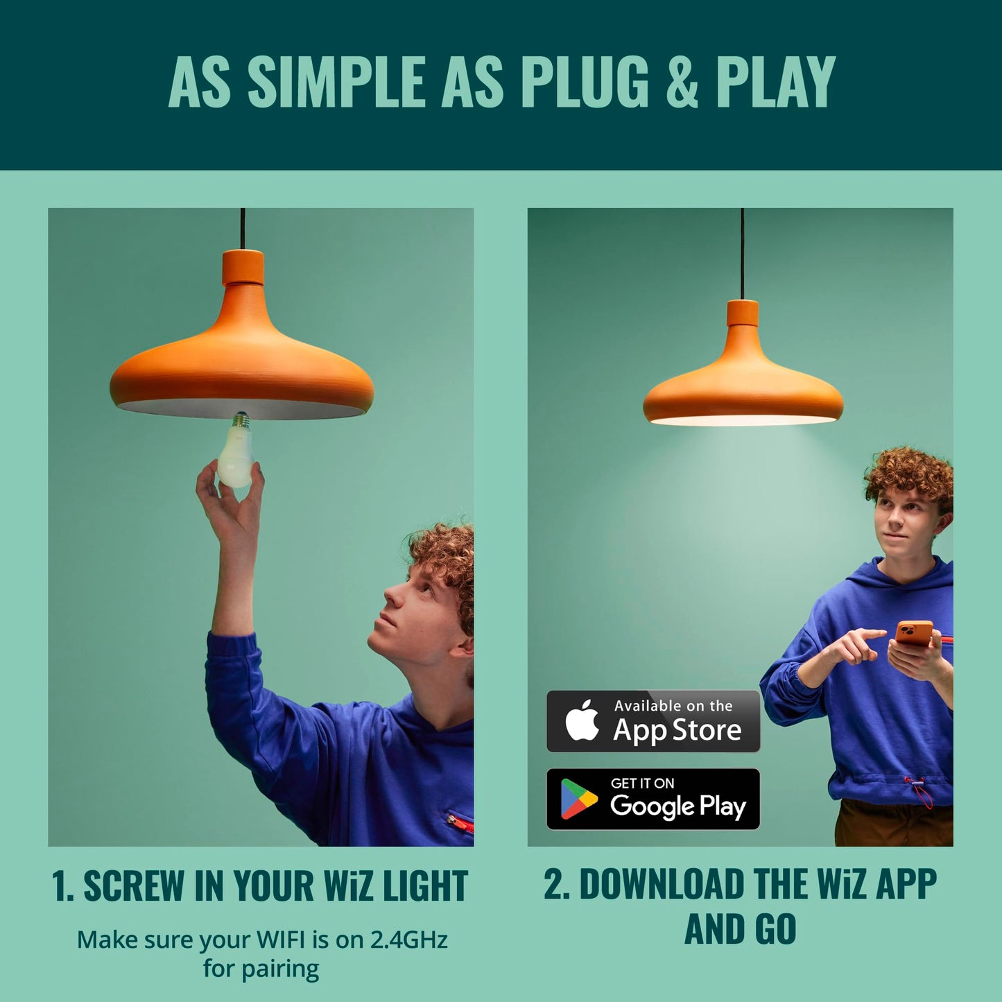 WiZ Connected Smart Light Bulbs, Sunset to Sunrise Automation + Motion Detection + Control with Voice or App, Full Color A19 60W 800LM Indoor, Matter Compatible -3 Pack