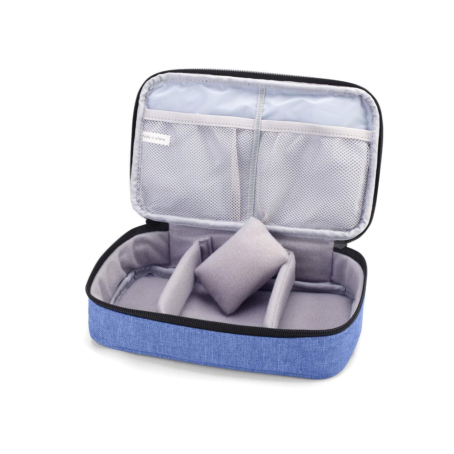 Luxja Sewing Accessories Organizer, Double-Layer Sewing Supplies Organizer for Needles, Scissors, Measuring Tape, Thread and Other Sewing Tools (NO Accessories Included), Dark Blue