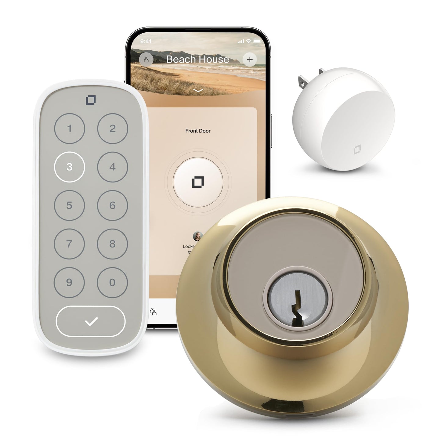 Level Bolt Smart Deadbolt - Make Your Lock Smart & Keep Your Existing Hardware and Keys - Keyless Entry via Level App (iOS & Android) - Works with Apple Home