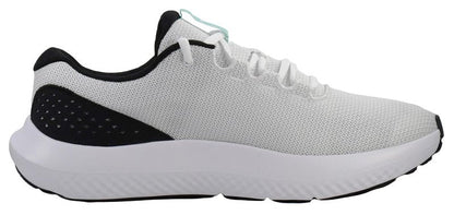 Under Armour Men's Charged Rogue 4 Sneaker, White/Black/Green Mode, 13
