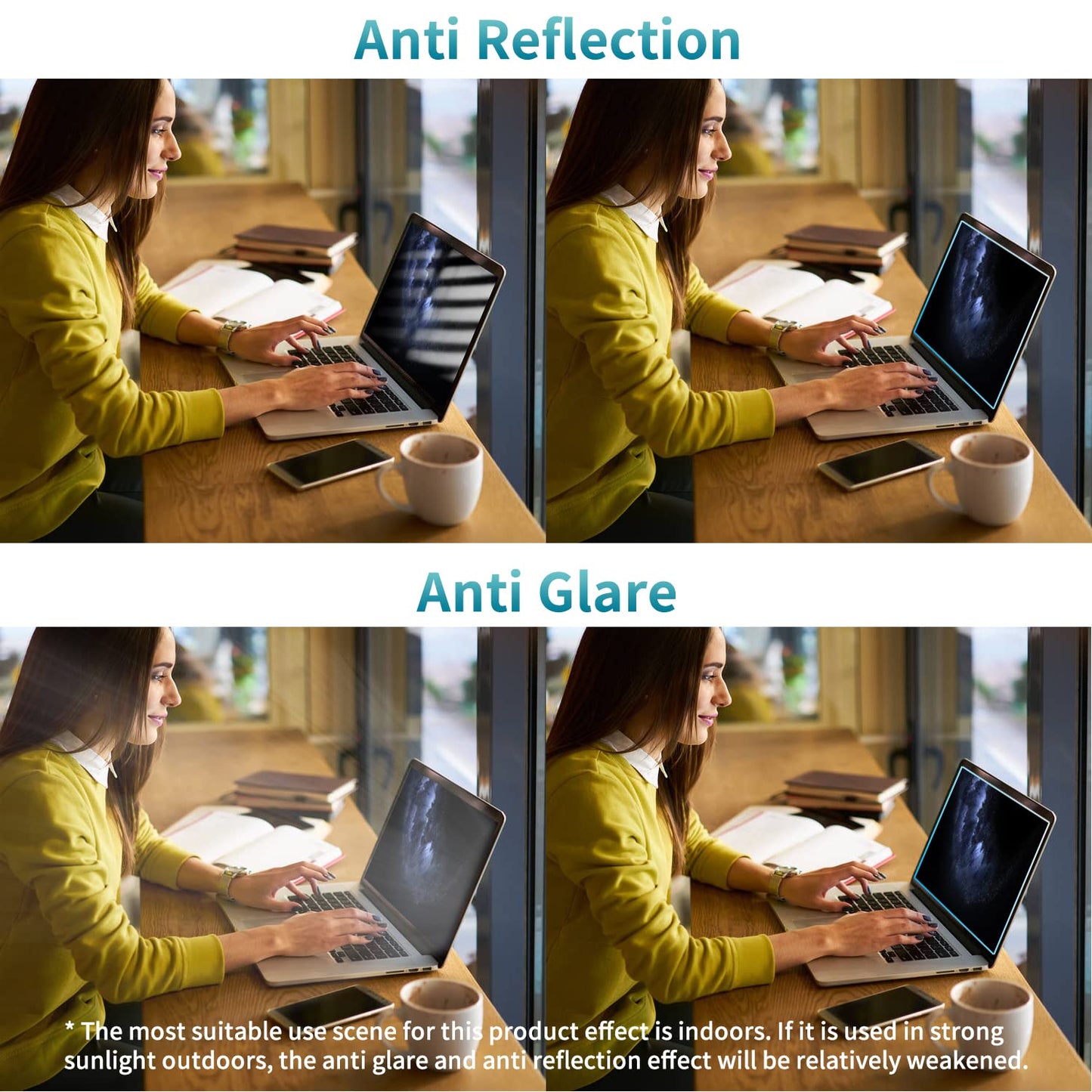 F FORITO 2-Pack 14 inch Anti Blue Light Laptop Screen Protector, Compatible with 14" Acer Swift X/Swift GO/Swift 3 OLED/Spin 5 Laptop with 16:10 Aspect Ratio