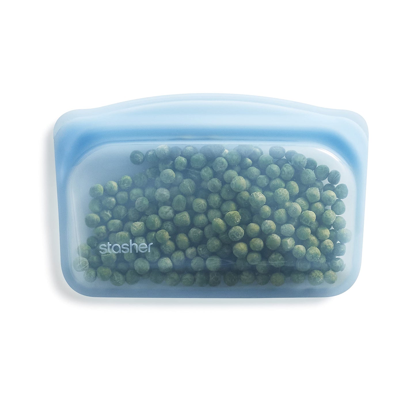 Stasher Premium Silicone Reusable Food Storage Snack Bag, Clear, Microwave, Sous Vide, Dishwasher, Oven and Freezer Safe, BPA Free, Leak-free, Eco-friendly, 12 Oz