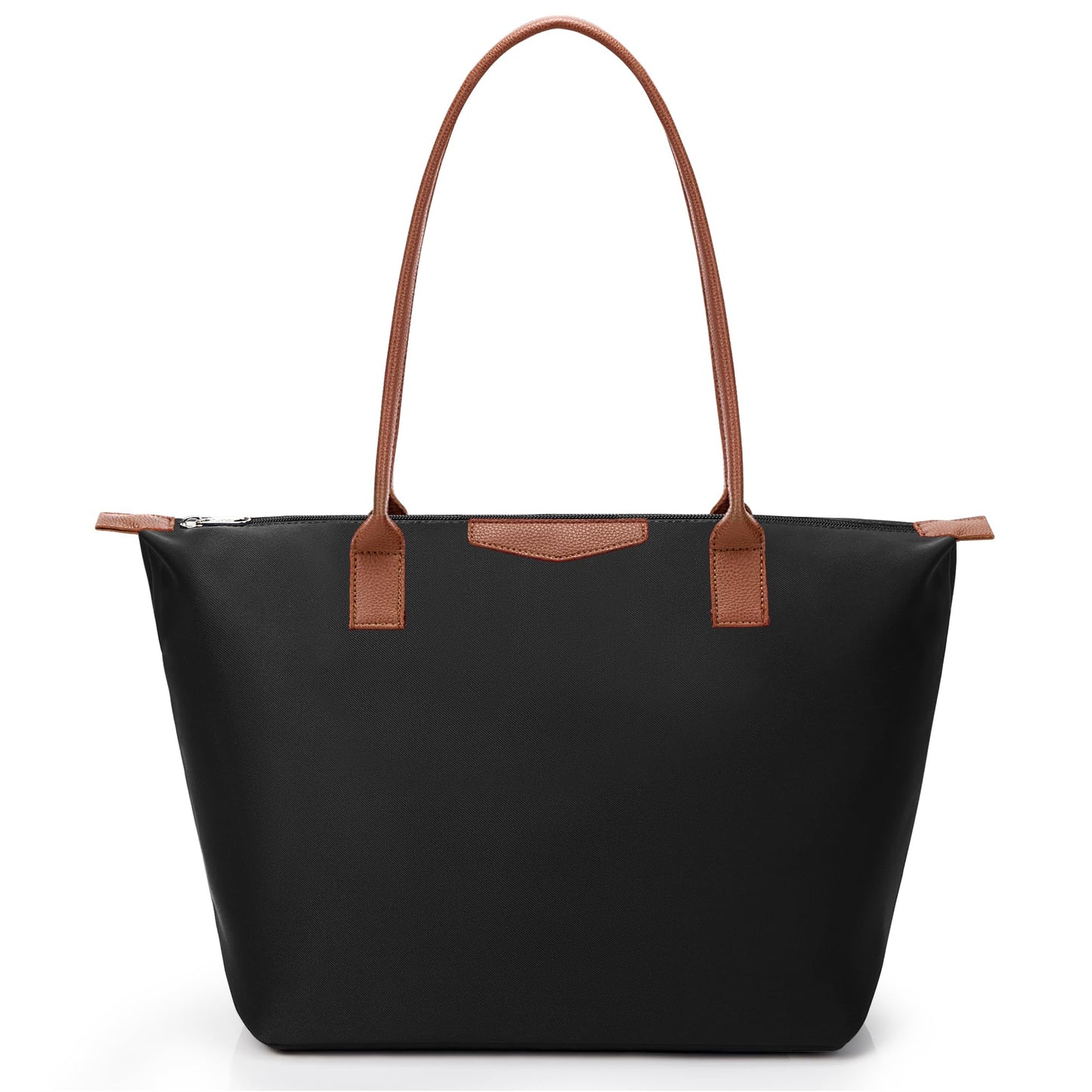 DIXEIGHT Tote Bag for Women, Casual Hobo Bag Vegan Leather Top-Handle Purse Foldable Shoulder Nylon Zipper Handbag