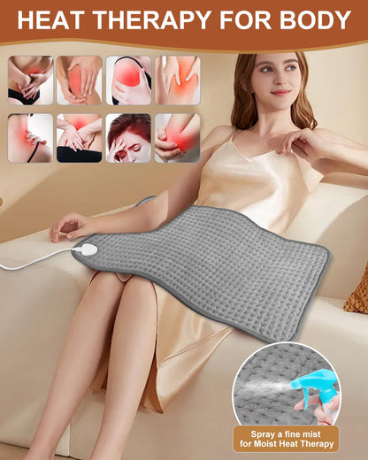 Large Heating Pad for Back 33"x17" Fathers Day Dad Gifts Electric Heating Pad XXL for Neck and Shoulders Pain Relief Moist Dry Heat, 9 Adjustable Heat, Auto Shut-Off Timer, Gifts for Dad Mom