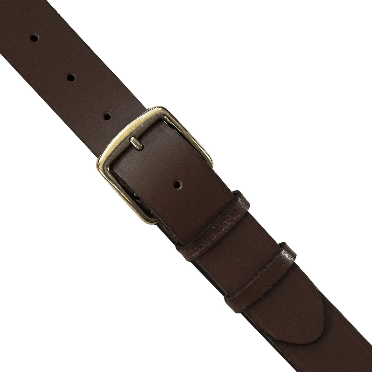 Eddie Bauer Womens Leather Jean Belt | Double Keeper Buckle | Casual | Outdoor | Western | Everyday | Leather | Brown - Small