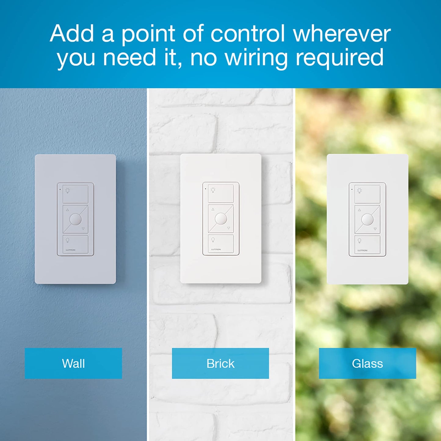 Lutron Caseta Smart Start Kit for Lamps, Plug-in Lamp Dimmer with Smart Bridge and Pico Remote, Compatible with Alexa, Apple HomeKit, and The Google Assistant | P-BDG-PKG1P | White