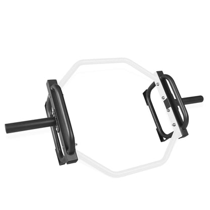 CAP Olympic Trap & Shrug Bar with Elevated Grip, 500-Lb Capacity – White