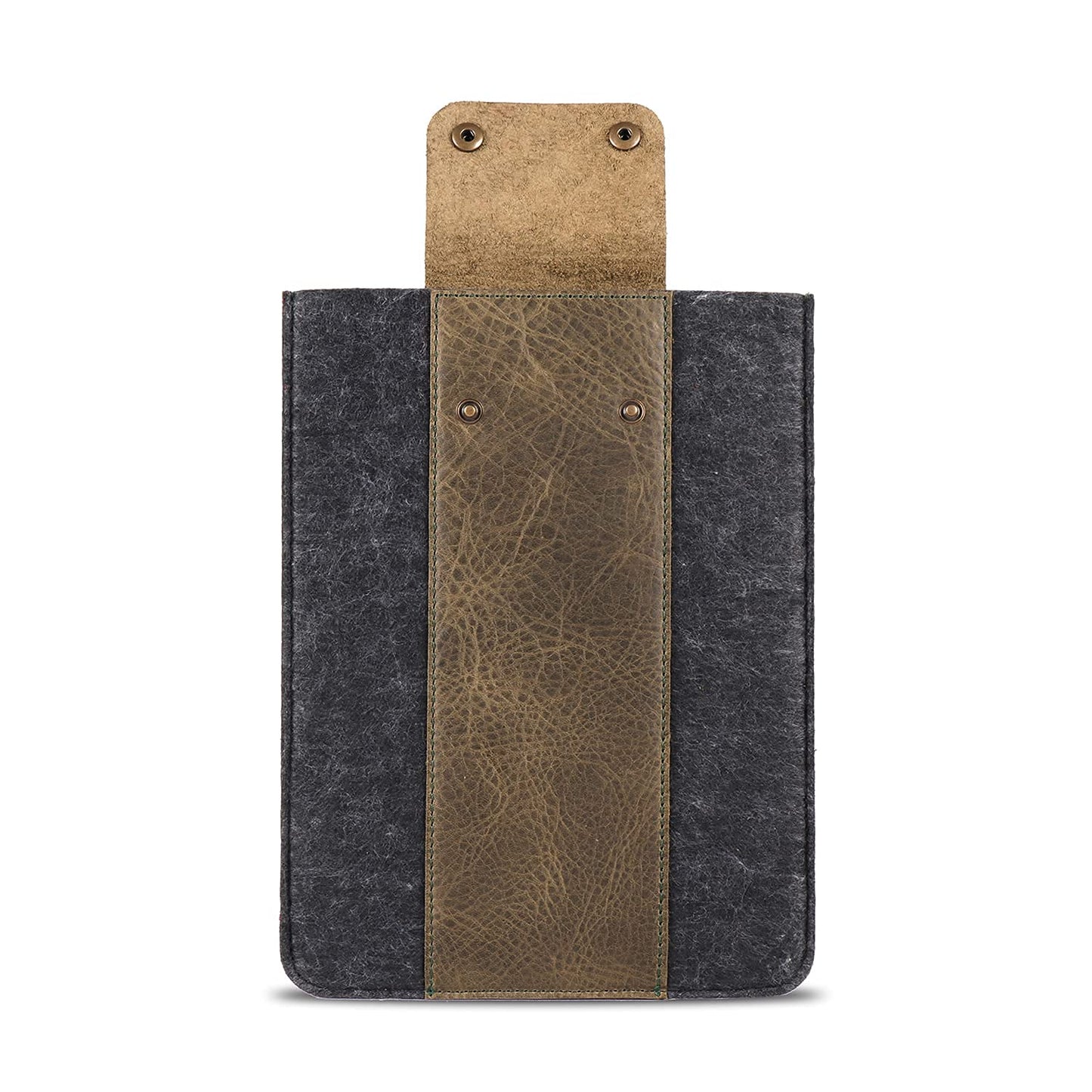 MegaGear Genuine Leather Tablet Sleeve Case for iPad Pro 11 inches, All Generations iPad Air & iPad (Green, 12.9 Inch)
