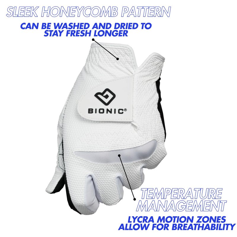 Bionic Men's RelaxGrip 2.0 Golf Glove, 2.0 DX, Left Hand, 3X-Large