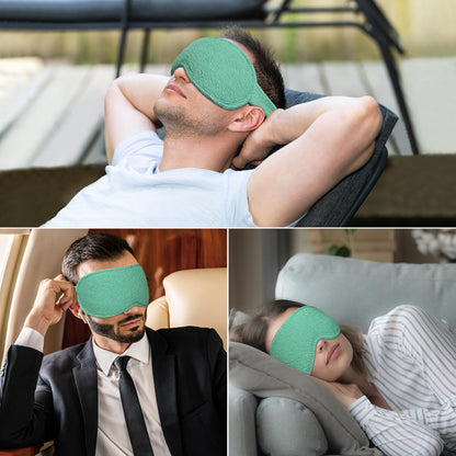 Gritin 100% Blackout Sleep Eye Mask for Women Men, Zero Pressure Sleeping Mask - Ergonomic Design 3D Cutout Eye Movement and Eyelash Friendly Night Blindfold, Ultra Soft Comfortable for Sleeping