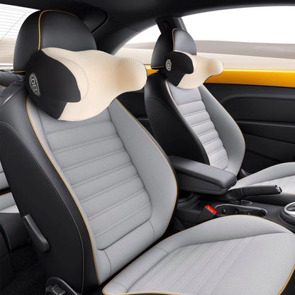 SPRFUFLY Make Relaxing Car Headrest Pillow, Car Pillow for Driving with Adjustable Strap, Breathable Removable Cover & Ergonomic Design - Softness Travel Car Neck Support Pillow(Black, 1PC)
