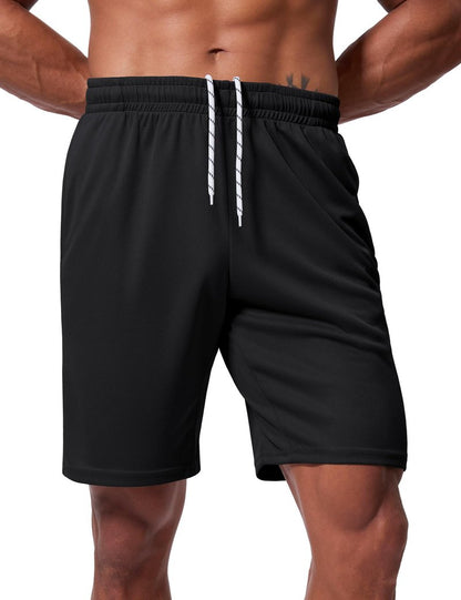 Vlynor Men's Athletic Shorts 9 Inch Inseam - Quick Dry Mesh Basketball Shorts Men, Lightweight Mens Gym Running Shorts with Pockets (Black, 3X-Large)
