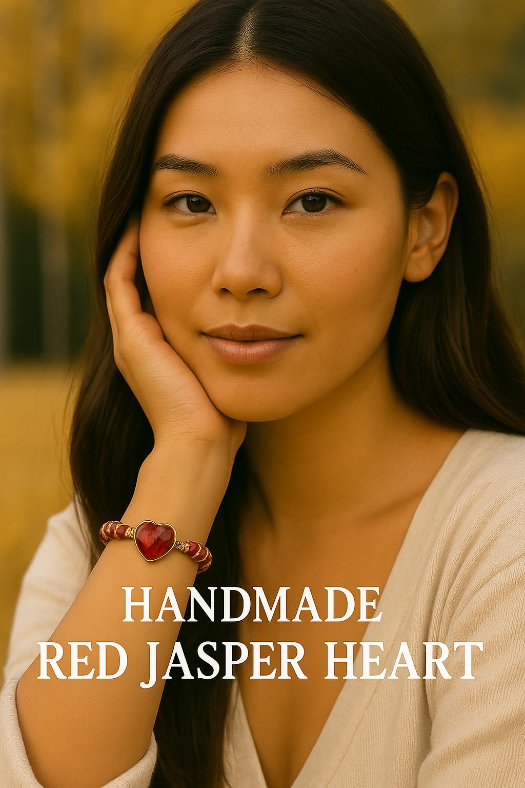 Boutique SS Seven-Chakra Healing Natural Red Heart Gemstone Bracelet - Meditation Energy Spiritual Protection - Mental Health Balance 1-Strands Leather Wrap 1 Piece of Handmade with Premium Gift Box