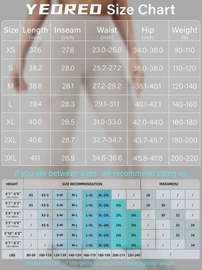 YEOREO CoreFlex Women Workout Flare Leggings with Pockets Scrunch Cargo Gym Yoga Leggings Light Khaki XXL