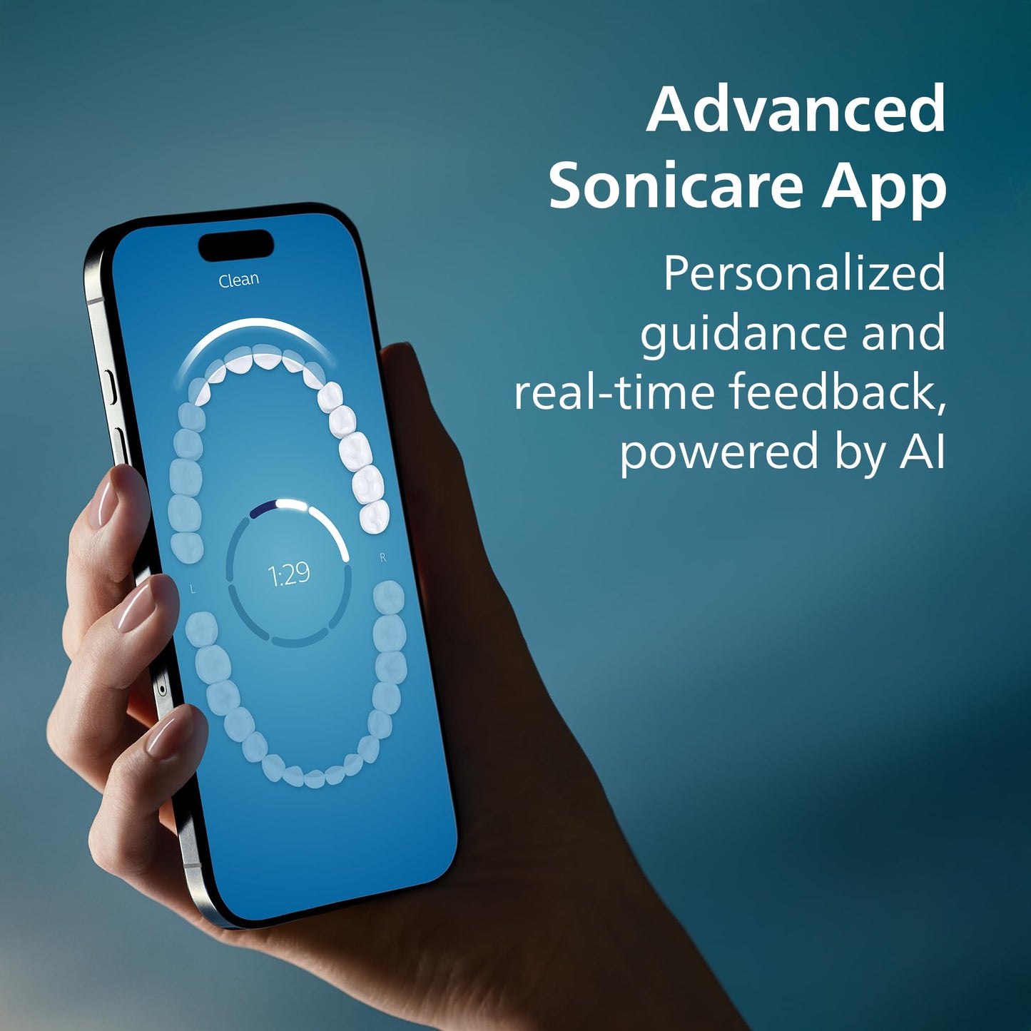 Philips Sonicare DiamondClean 9900 Prestige Electric Toothbrush - with SenseIQ Technology and Advanced AI App, 5 Brushing Modes, 3 Intensity Levels, Charging Travel Case,Midnight Blue, Model HX9990/12