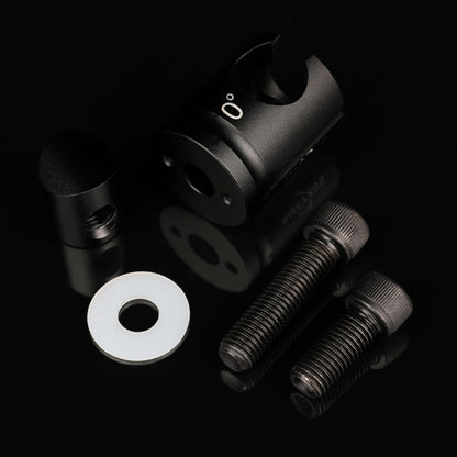 AMEYXGS Archery Quick Disconnect Matte Black 0/5/8/10 Degree for Compound&Recurve Bow Stabilizer Hunting or Target Practice (0 Degree)