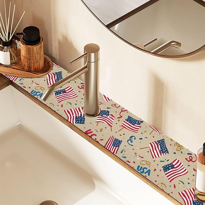 Kitchen Sink Splash Guard 1 PC 30 Inch Sink Faucet Mat Splash Guard