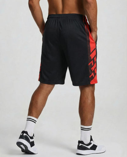 Real Essentials 5 Pack: Men’s 9" Mesh Shorts – Athletic Gym, Workout, Basketball, Running, Casual Lounge Activewear Pockets, Set 2,L