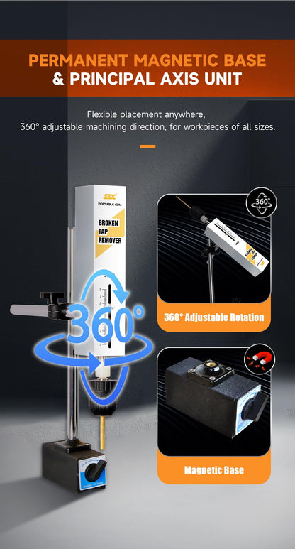 2000W 110V Tap Burner Tap Disintegrator Portable EDM Broken Tap Remover Hard Tool Remover Tap Burning Machine Manual Up&Down(Depth Setting)