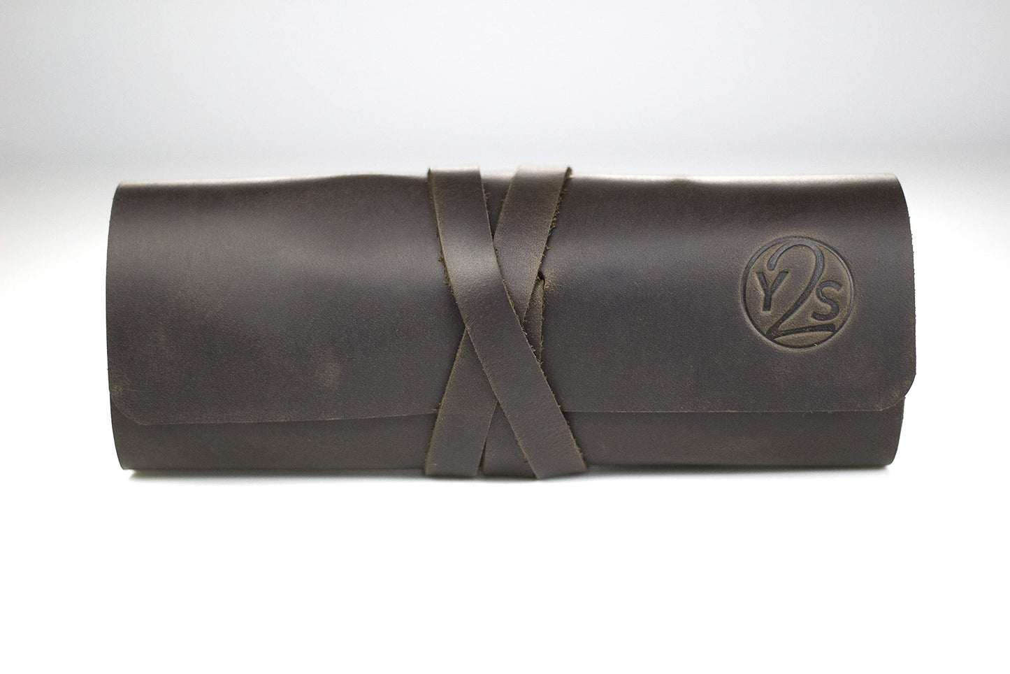 Leather Cord Organizer for 6 Cables - Brown